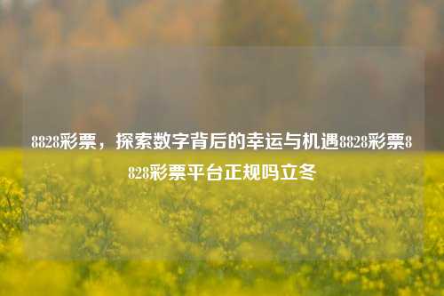 8828彩票，探索数字背后的幸运与机遇8828彩票8828彩票平台正规吗立冬-第1张图片-彩票资讯