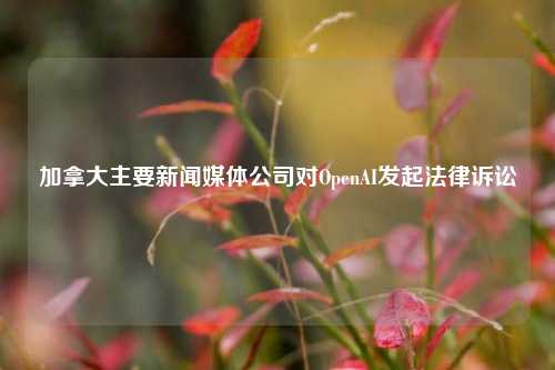 加拿大主要新闻媒体公司对OpenAI发起法律诉讼-第1张图片-彩票资讯