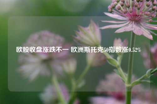 欧股收盘涨跌不一 欧洲斯托克50指数涨0.52%-第1张图片-彩票资讯